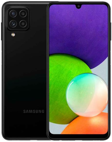 Смартфон Samsung Galaxy A22 SM-A225F 64ГБ, черный (sm-a225fzkdcau)