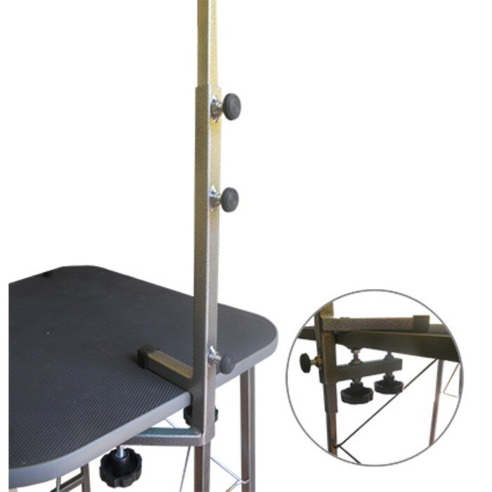Данко-ЗОО Стойка-кронштейн регулируемая для стола - груминг, сварной держатель, 0,75 м, высота 40 см