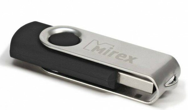 Флешка 4GB Mirex Swivel, USB 2.0, Черный 13600-FMURUS04