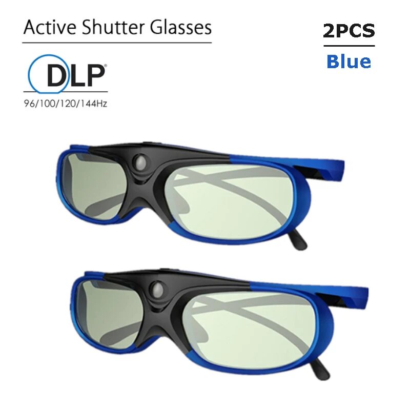 2024 активные затворы очки DLP-Link 3D очки USB перезаряжаемые для DLP LINK проекторов Xgimi Optoma LG Acer Jmgo BenQ W1070