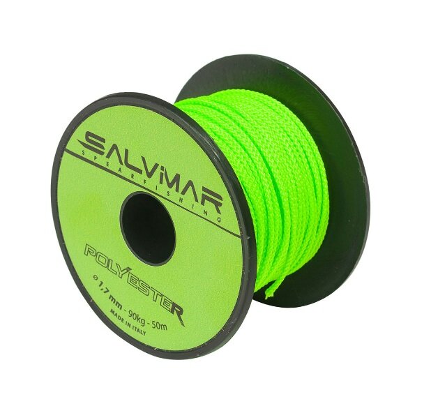 Линь Salvimar POLYESTER (D 17 мм на разрыв 90 кг ярко зелёный цена за 1 метр)