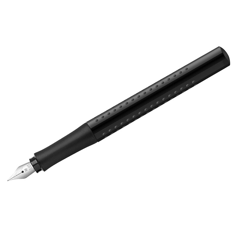 Faber-Castell Ручка перьевая "Grip 2010", синяя, 0,75мм, черный корпус