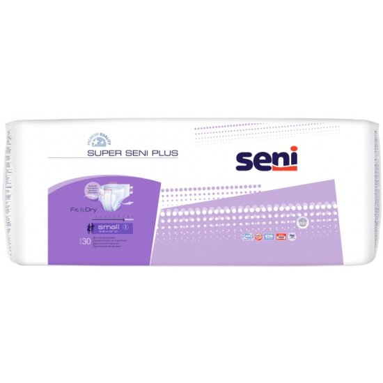 Подгузники для взрослых SENI Super Plus (Сени Супер Плюс), Small, 30 шт.