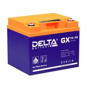 Аккумулятор гелевый Delta GX 12-45 (12В 45 Ач)