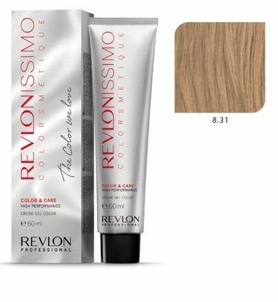 Стойкие красители Revlon Professional Revlonissimo Colorsmetique Краска для волос оттенок 8-31 (светлый блондин золотисто-пепельный)