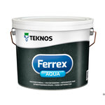 Краска Teknos Ferrex Aqua антикоррозийная серая 9 л - изображение