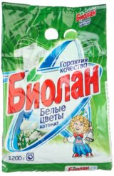 Биолан Стиральный порошок "Биолан" автомат "Белые цветы", 1,2 кг