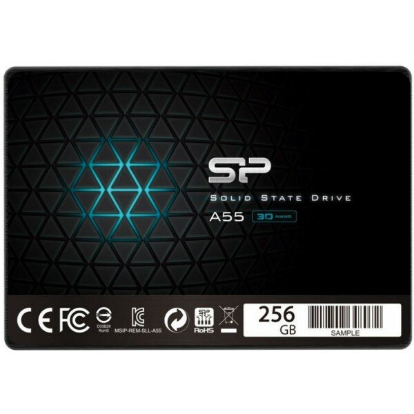 Накопитель SSD SILICON POWER Ace A55 SP256GBSS3A55S25 256Гб, 2.5, SATA III