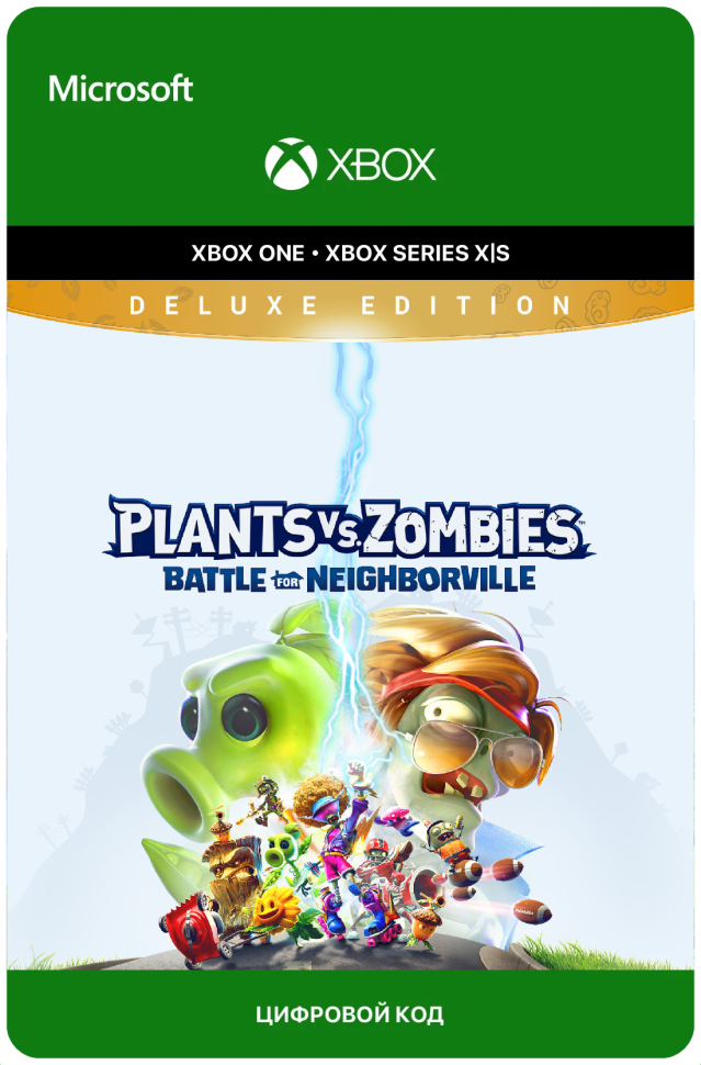 Игра Plants vs Zombies: Battle for Neighborville - Deluxe Edition для Xbox One/Series X|S (Аргентина) русский перевод электронный ключ