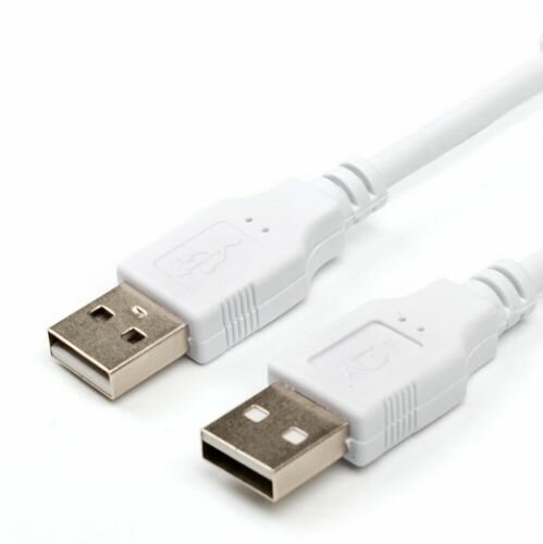 Atcom Кабель USB2.0 соединительный USB A-A Atcom AT6614 (1.8м) белый (oem)