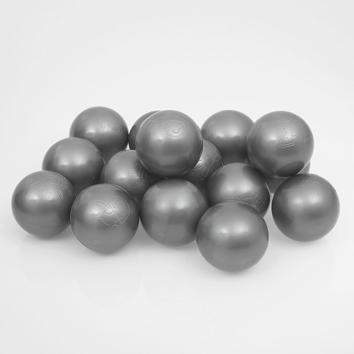 Соломон Шарики для сухого бассейна «Перламутровые», диаметр шара 7,5 см, набор 150 штук, цвет серый
