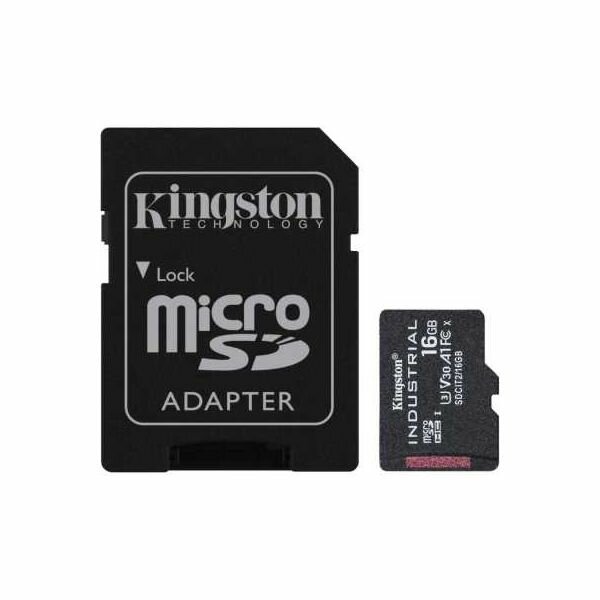 Карта памяти Kingston microSDHC 16Gb Class10 (SDCIT2/16GB) с адаптером