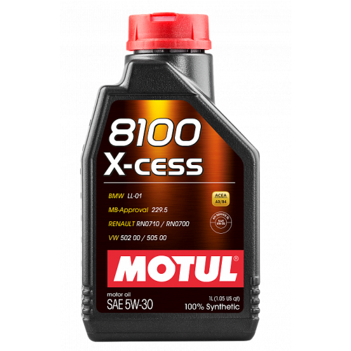 HC-синтетическое моторное масло Motul 8100 X-cess 5W30