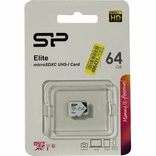 SD карта Silicon power Elite UHS-1 SP064GBSTXBU1V21