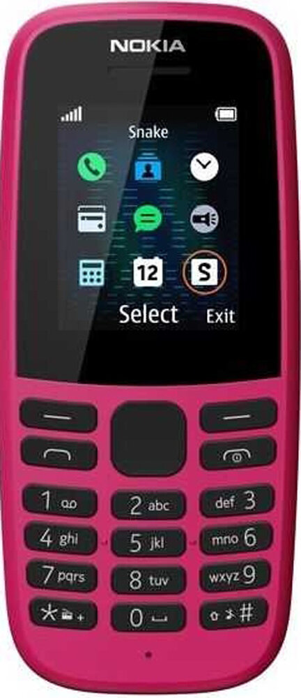 Мобильный телефон NOKIA 105 DS розовый 1.77" 4 Мб