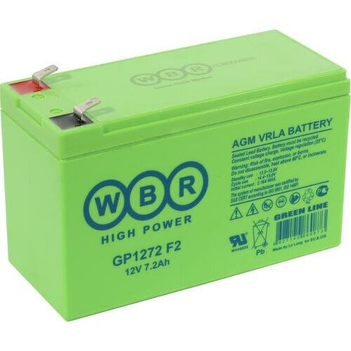 Аккумуляторная батарея WBR GP1272 F2 12В 7.2 А·ч