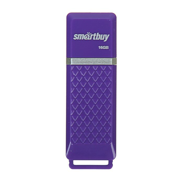 Флешки Smartbuy Флешка Smartbuy Quartz, 16 Гб, USB2.0, чт до 25 Мб/с, зап до 15 Мб/с, фиолетовая