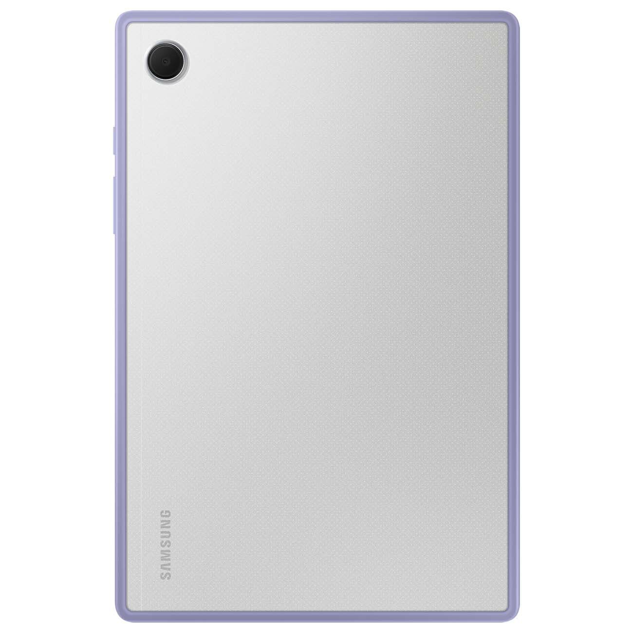 Чехол Samsung Galaxy Tab A8 Clear Edge Cover Transparent-Purple Frame EF-QX200TVEGRU - фото №5