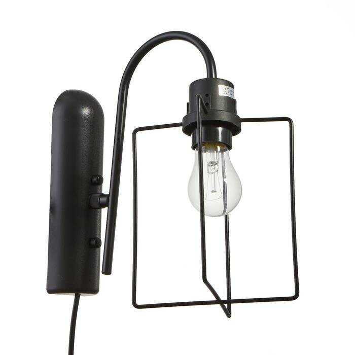 фото Бра "Фламент" 1x40Вт E27 черный 25х16х33 см.