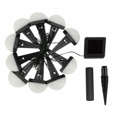 фото Светильник Lamper 602-244 каскад Взлетная Полоса LED 3,8 м с выносной солнечной панелью 2 м и аккумулятором, монтаж в грунт IP65, холодное белое свече