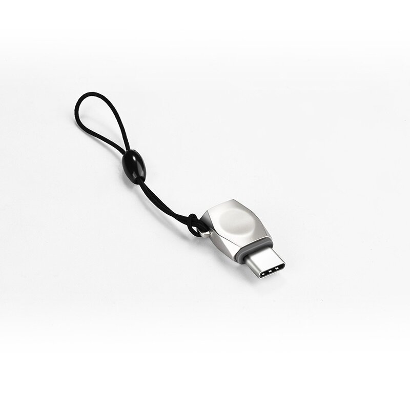 Переходник Hoco с Micro-USB на Type-C UA8 (Silver/Серебристый)