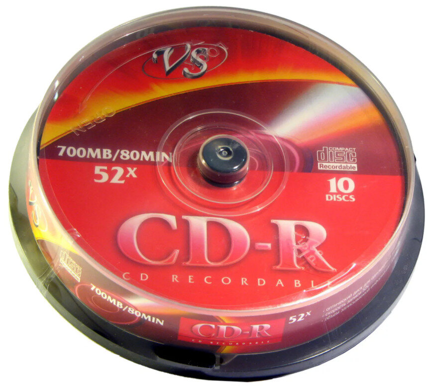 Диск CD-R VS 700Mb/800min, 25 шт