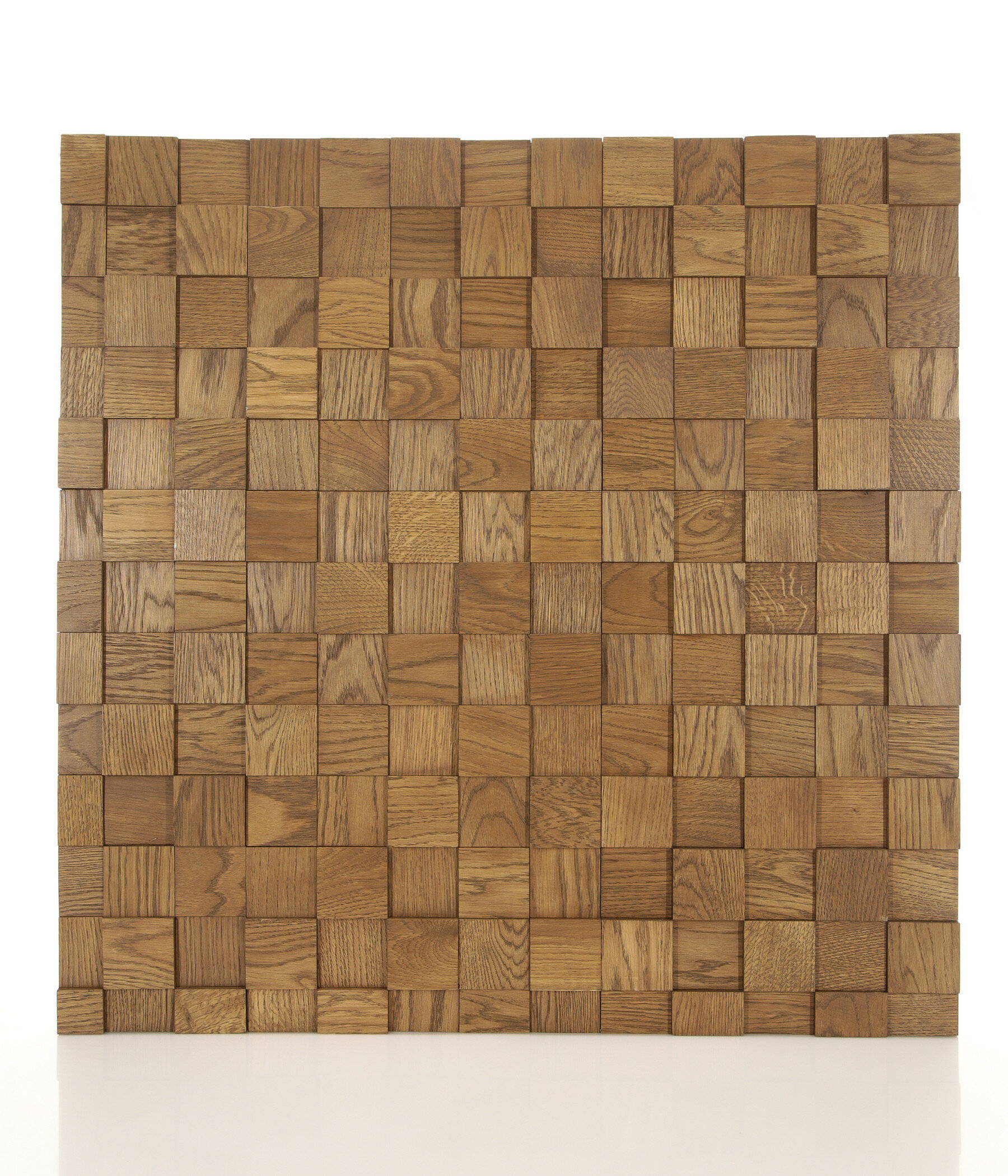 Стеновые деревянные панели 3D из дуба Студия Орех