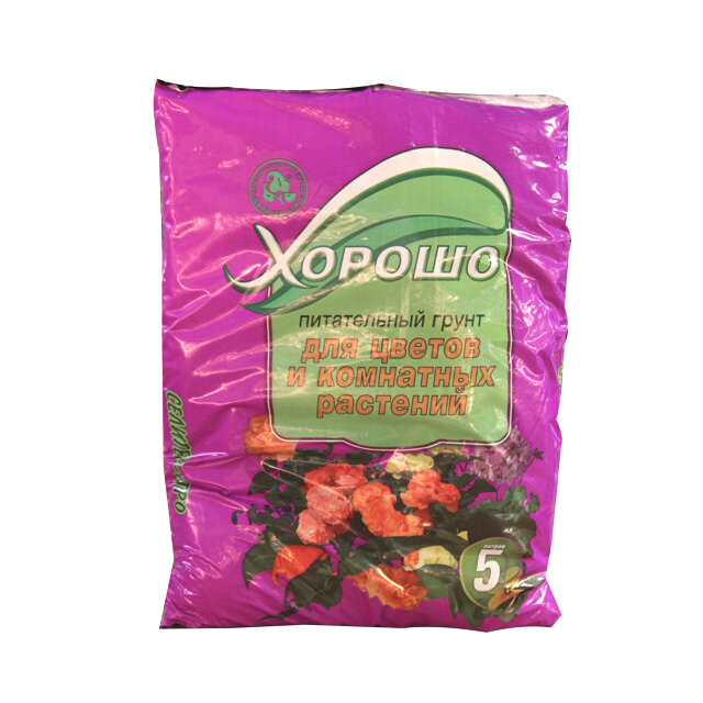 фото Почвогрунт для цветов и комнатных растений селигер-агро 5л