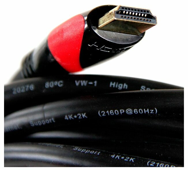 Кабель VCOM Кабель HDMI2.0 VCOM CG525D-R-5.0, позолоченные контакты, с ферритовыми кольцами (5.0м) (ret)