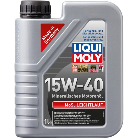 Моторное масло LIQUI MOLY MoS2 Leichtlauf 15W-40 минеральное 1 л