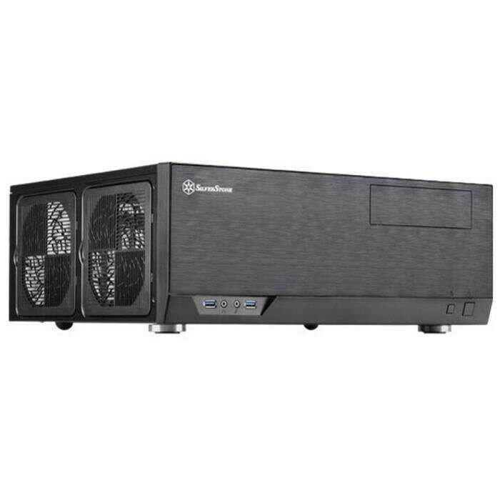 SST-GD09B Grandia HTPC ATX Computer Case, Silent High Airflow Performance, black (221280)