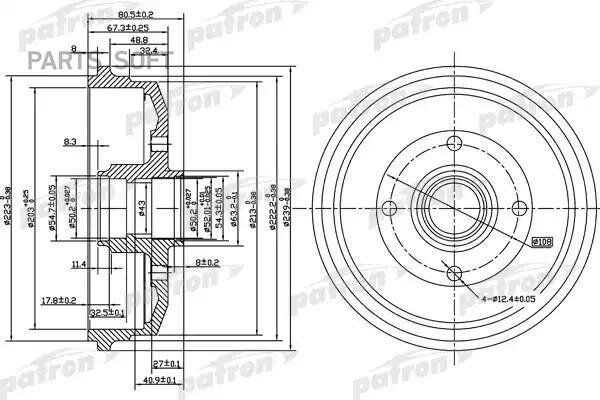 PATRON PDR1057    FORD: ESCORT V 90-92, ESCORT V  90-92, ESCORT VI 92-95, ESCORT VI  92-95, ESCORT VI  93-95, ESCORT VI  1