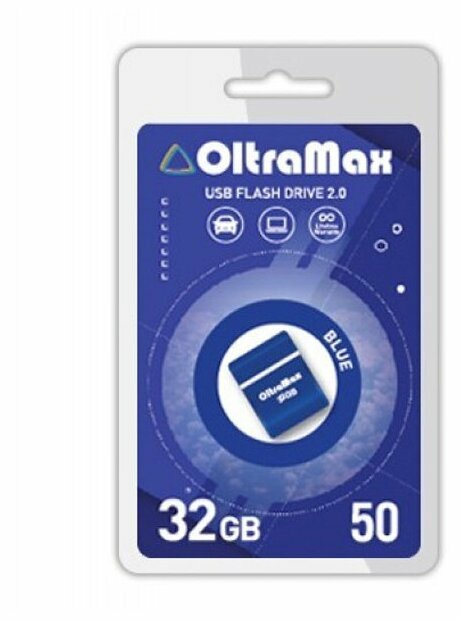 Флешка OltraMax 50 32GB Dark Cyan