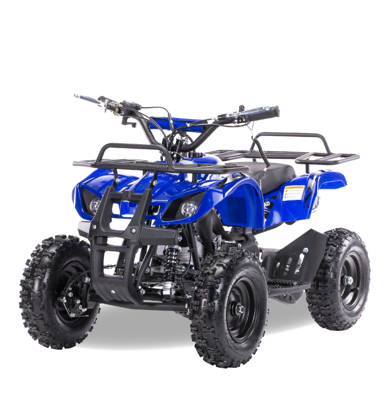 Детский квадроцикл MOTAX ATV Mini Grizlik Х-16 с электростартером и пультом (Синий)