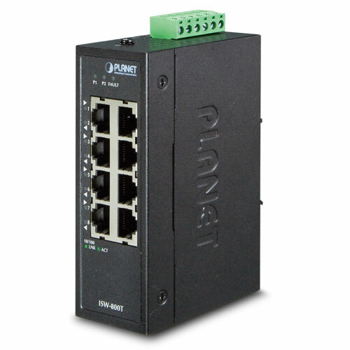 Промышленный коммутатор PLANET ISW-800T 8-портов 10/100TX Fast Ethernet