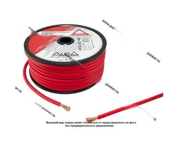 Кабель силовой 2х14мм 6awg 1м ofc красный aura pcc-514r sale