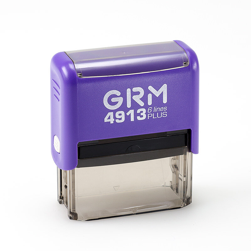 GRM 4913 Plus. Оснастка для штампа 59х23мм фиолетовый корпус