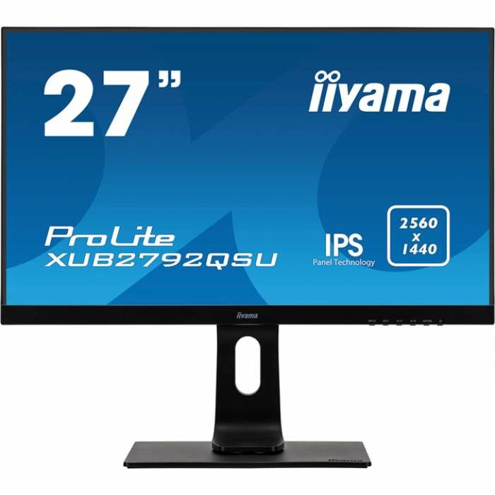  27" Iiyama ProLite XUB2792QSU-B1 2560x1440@70 , IPS, 5 , 1000:1, 350 /?, 178/178, HDMI, DisplayPort, DVI-D, USB 2 , AMD FreeSync,VESA, ( XUB2792QSU-B1, , LCD,QHD )