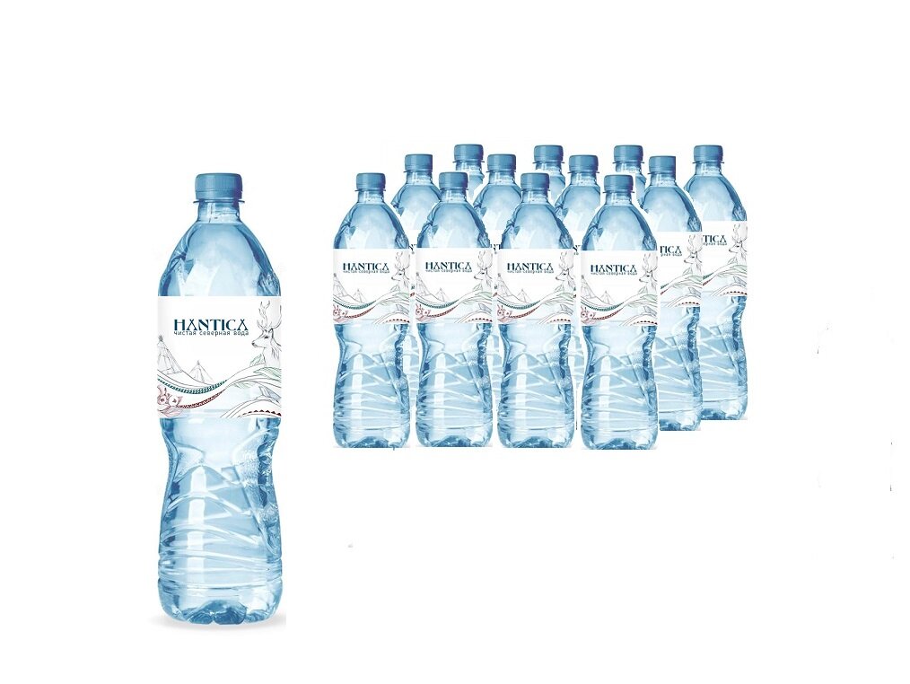 Вода природная питьевая"HANTICA" 0,5 л. ( упаковка 12 шт.) - фотография № 1