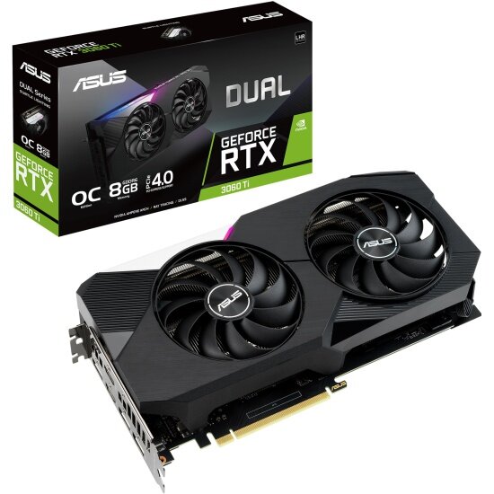 Видеокарта ASUS GeForce RTX 3060 Ti DUAL OC V2 8G