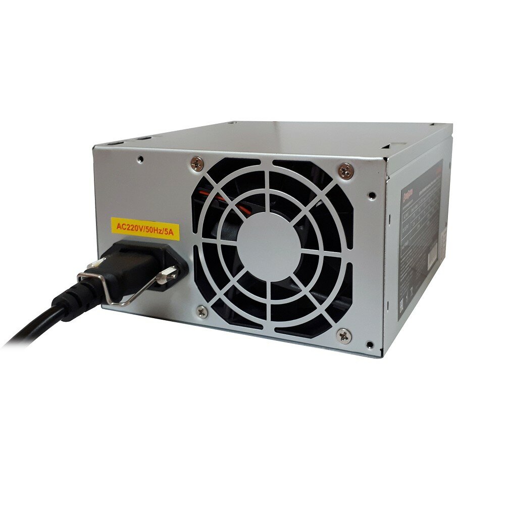 EXEGATE EX253681RUS-S Блок питания AA350, ATX, SC, 8cm fan, 24p+4p, 2 SATA, 1 IDE + кабель 220V с защитой от выдергивания