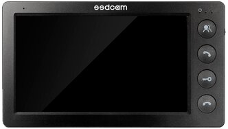 Монитор видеодомофона аналоговый CVBS 7 дюймов TFT LCD (800х480) SSDCAM SD-722EL (черный)