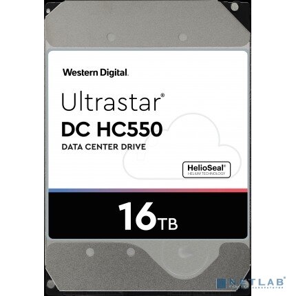 Western Digital Жесткий диск 16Tb WD Ultrastar DC HC550 SATA 6Gb/s, 7200 rpm, 512mb buffer, 3.5" 0F38462/WUH721816ALE6L4