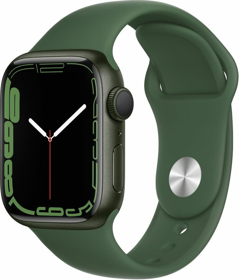 Умные часы Apple Watch Series 7 45mm Green Aluminium with Sport Band, EU, зеленый