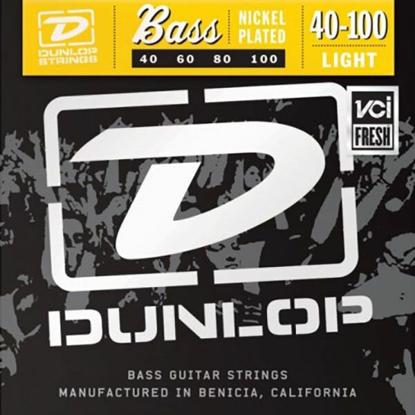 Струны для бас-гитар 40-100 Dunlop DBN40100 Nickel Wound