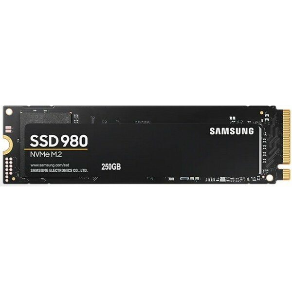 Накопитель SSD M.2 (PCI-E NVMe) 250 Gb Samsung 980 (R2900/W1300MB/s) (MZ-V8V250BW)