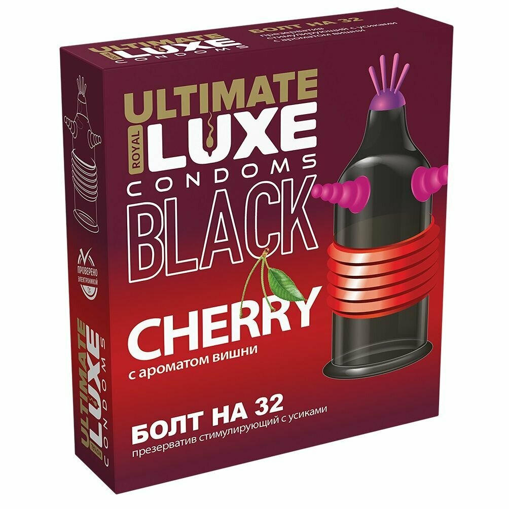 Презерватив Luxe Black Ultimate «Болт на 32» 1 шт.