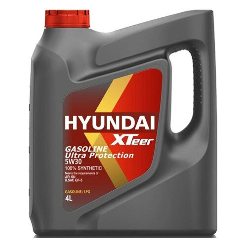 Моторное масло Hyundai XTeer Gasoline Ultra Protection, 5W-30, 4л, синтетическое [1041002]