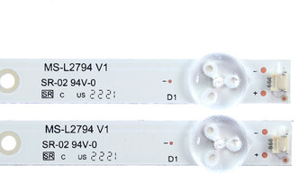 Подсветка MS-L2794 V1 для ТВ DEXP H32D7200K H32D7200K/W H32D7300K AMCV LE-32ZTH06 Econ EX-32HT001W JL.D32061330-083DS-M V01 (Комплект 2шт)