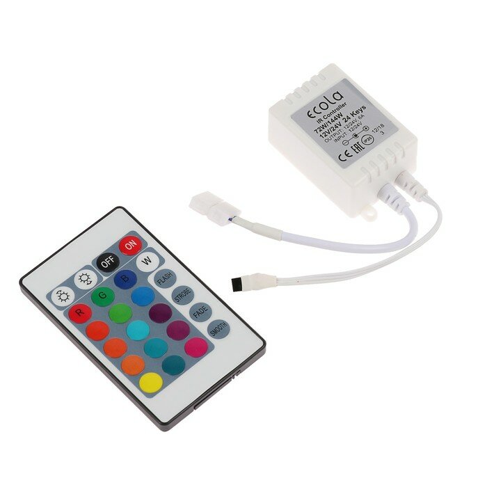 Ecola Контроллер Ecola для RGB ленты 12 – 24 В 6 А пульт ДУ